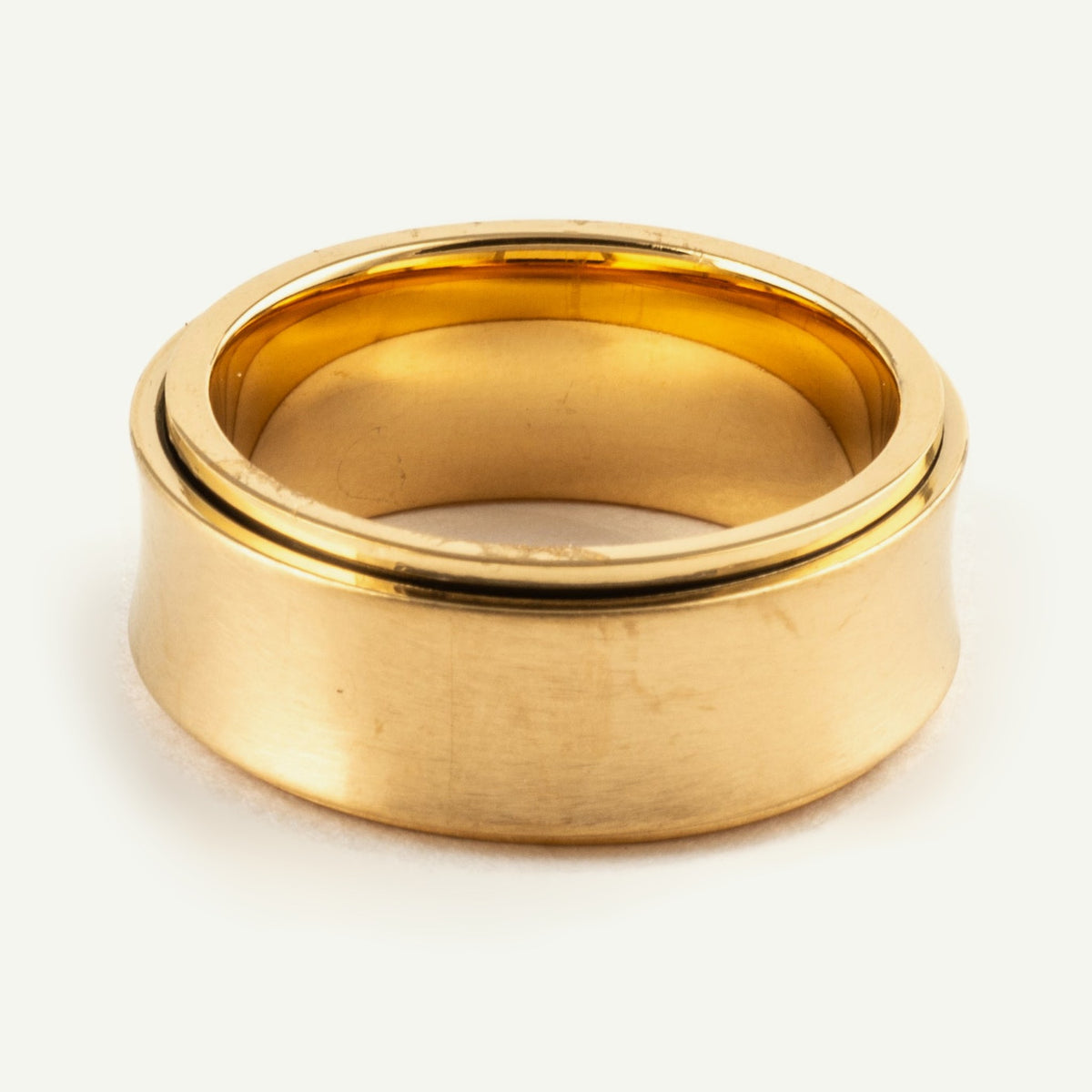 Anillo Deslizante Cóncavo Dorado