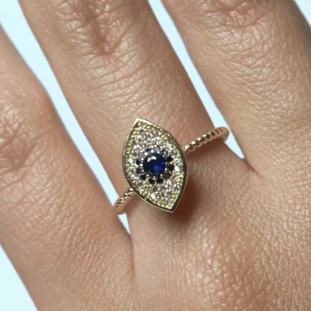 Anillo Giratorio Udyat Dorado - Agosto 18