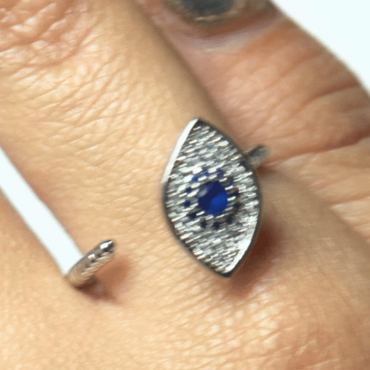 Anillo Giratorio Udyat Plateado - Agosto 18