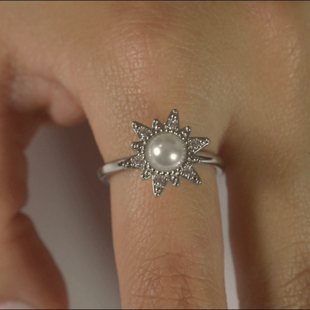 Anillo Anti-Estrés Julio Isalia Sol Plateado