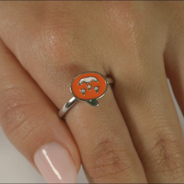 Anillo Anti-Estrés Julio Calabaza Plateado