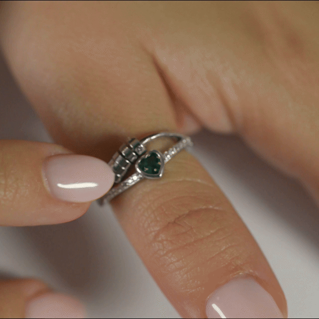 Anillo Anti-Estrés Julio Ciratia Corazón Verde