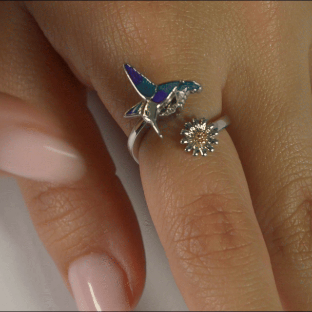 Anillo Anti-Estrés Julio Colibrí Brillante