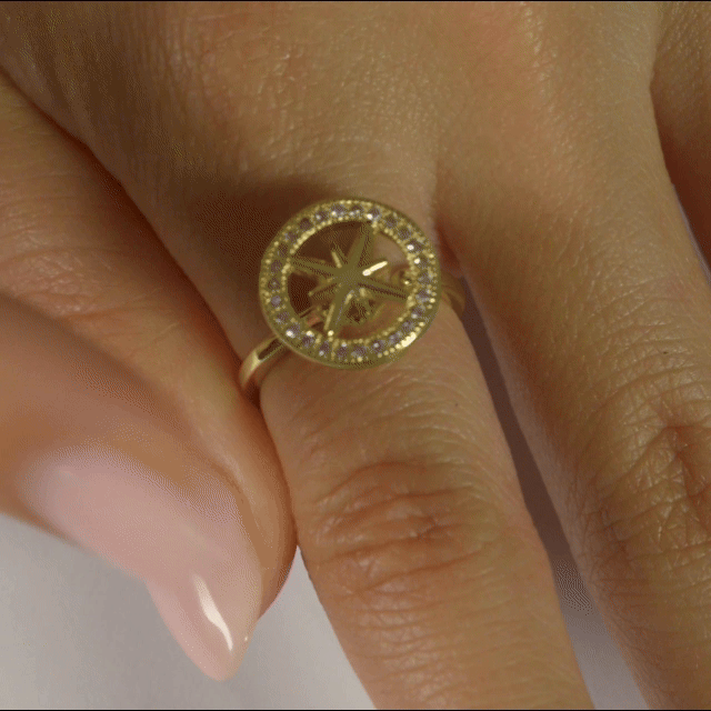 Anillo Anti-Estrés Julio Luzlia Dorado