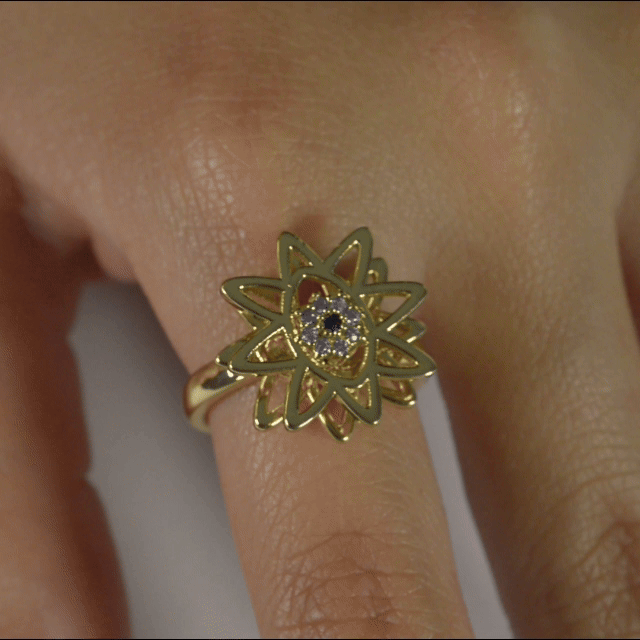 Anillo Anti-Estrés Julio Calalia Dorado