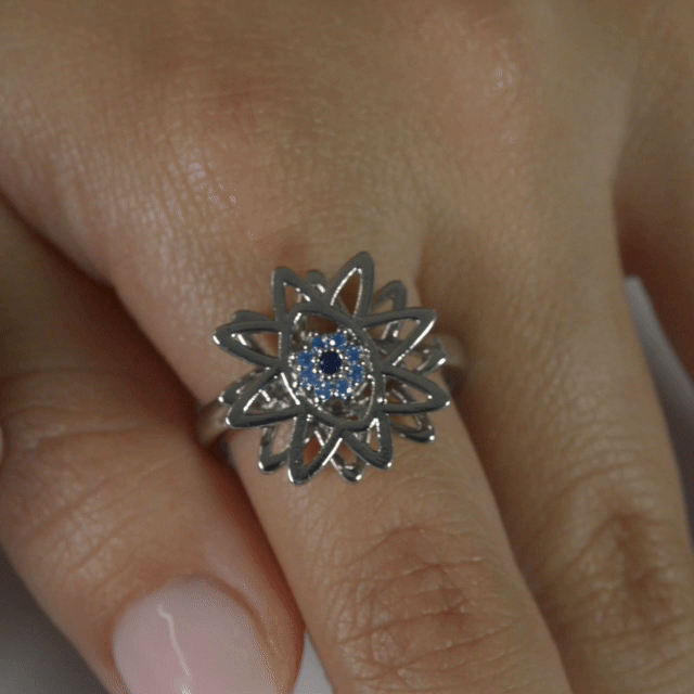 Anillo Anti-Estrés Julio Calalia Plateado