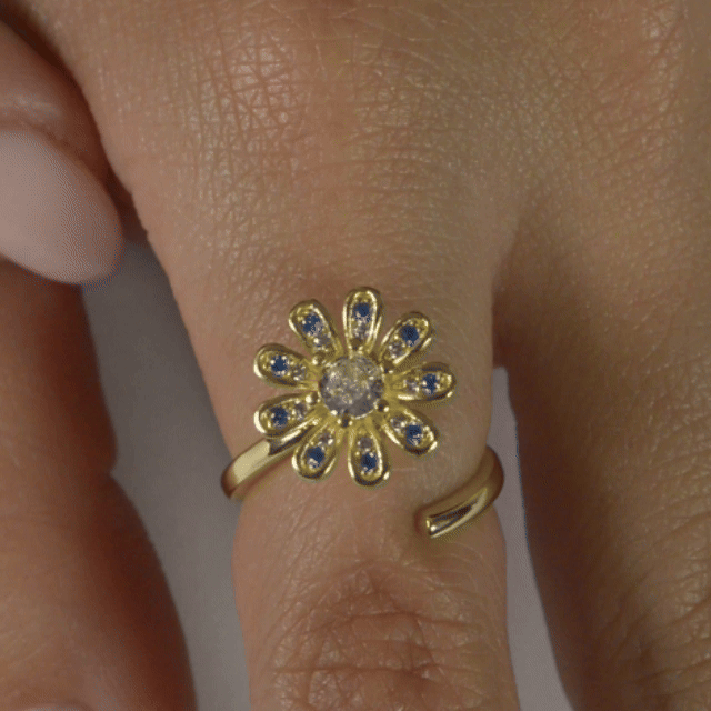 Anillo Anti-Estrés Julio Auralia Dorado