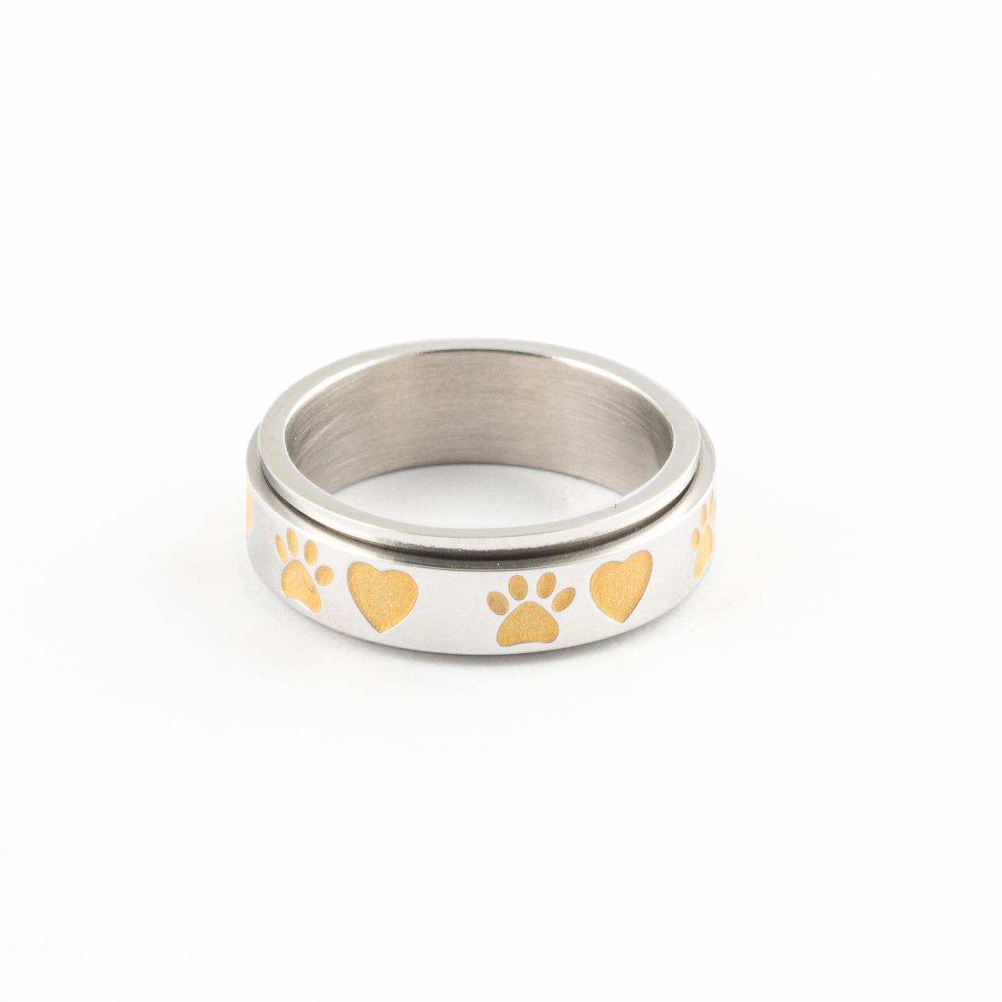 Anillo Anti-Estrés Deslizante Patitas Amarillas