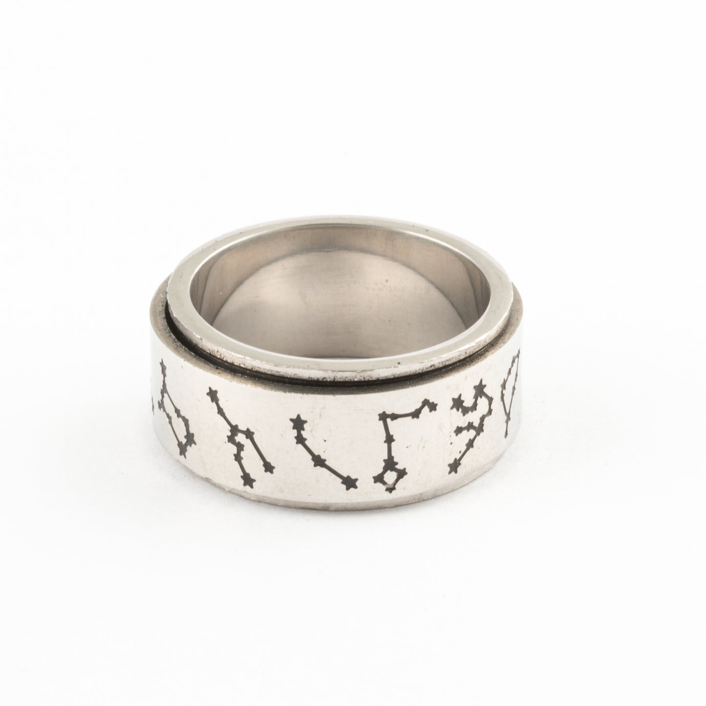 Anillo Anti-Estrés Deslizante Calendario Zodiacal