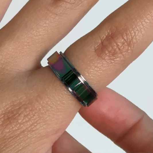 Anillo Deslizante Liso Tornasol