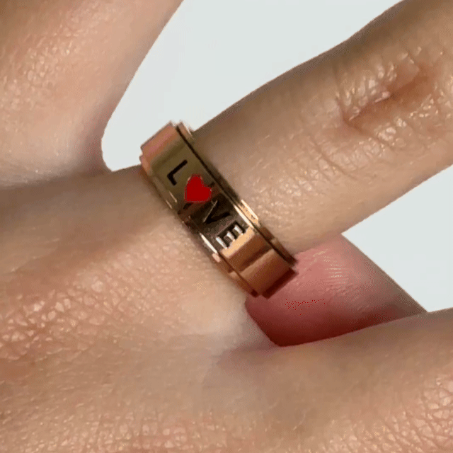 Anillo Deslizante Love Oro Rosa