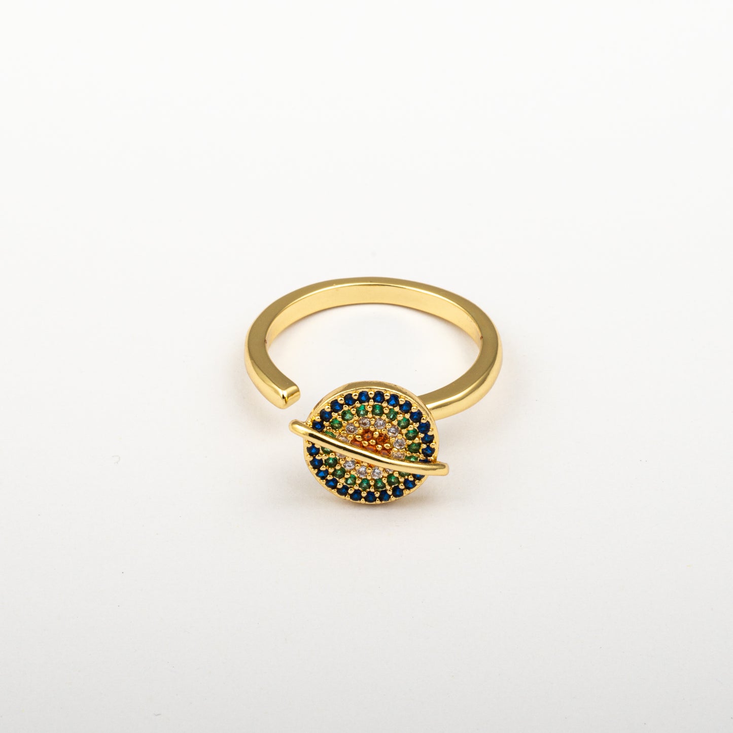 Anillo Anti-Estrés Julio Saturno Dorado