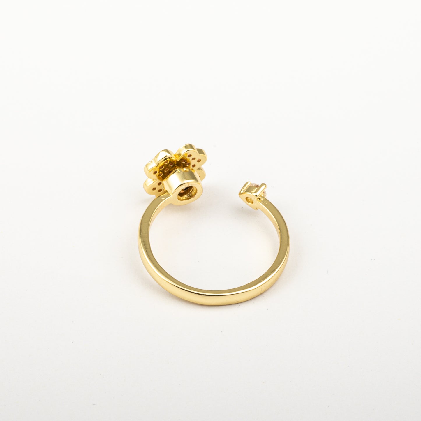 Anillo Anti-Estrés Julio Trébol Dorado