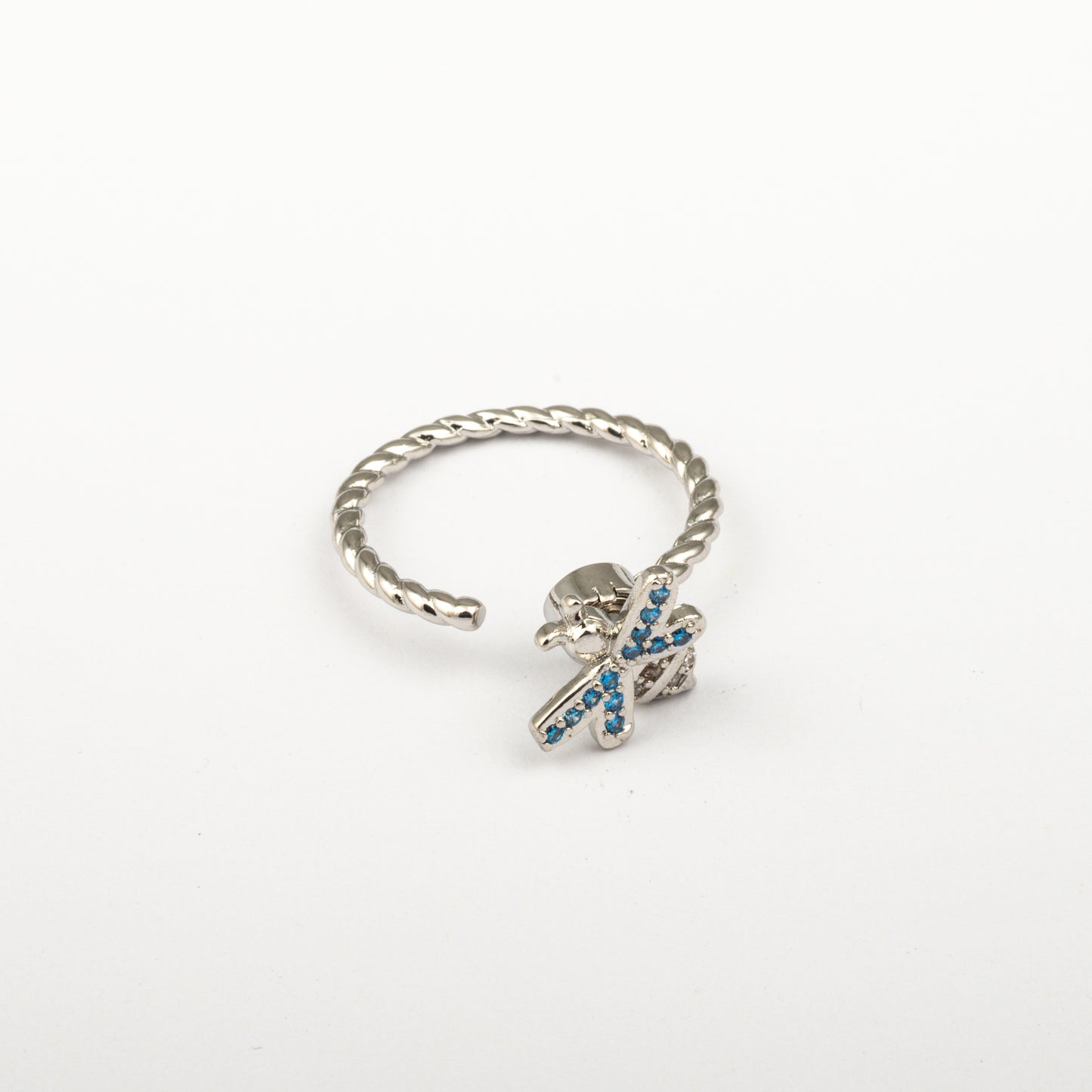 Anillo Anti-Estrés Julio Abejita Plateado