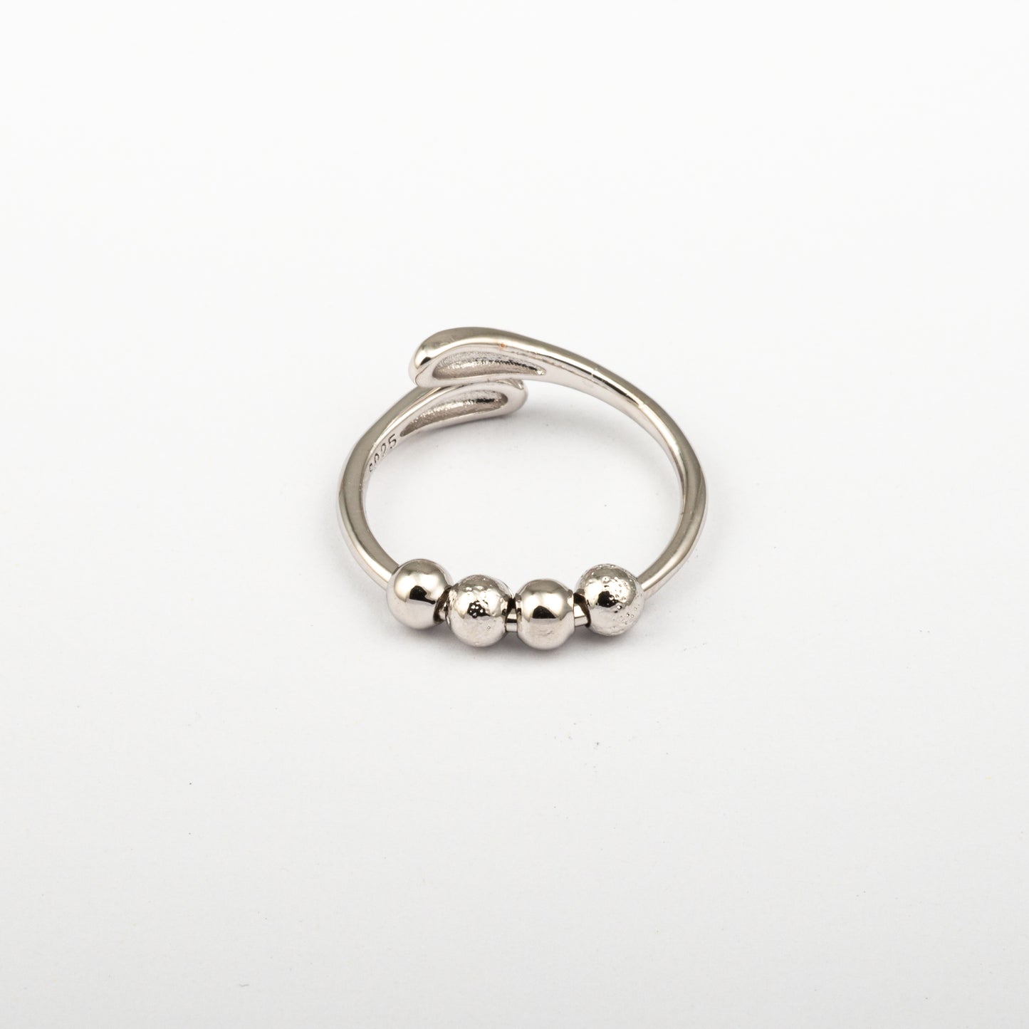Anillo Anti-Estrés Deslizante Julio Noaira Plateado