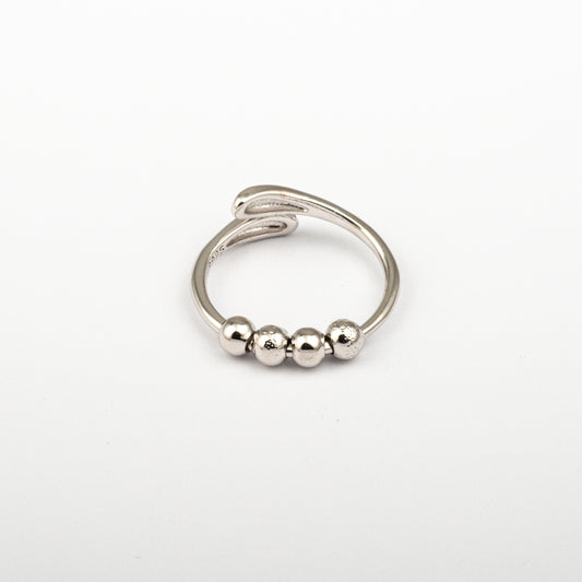 Anillo Anti-Estrés Deslizante Julio Noaira Plateado