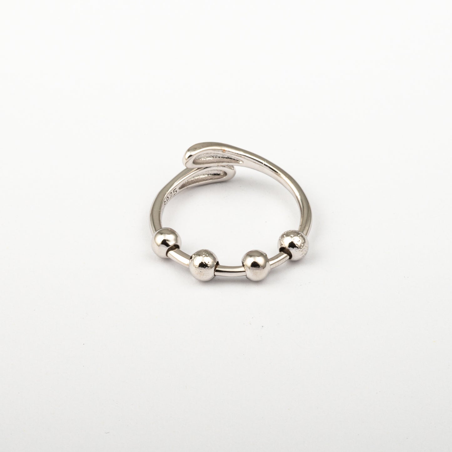 Anillo Anti-Estrés Deslizante Julio Noaira Plateado