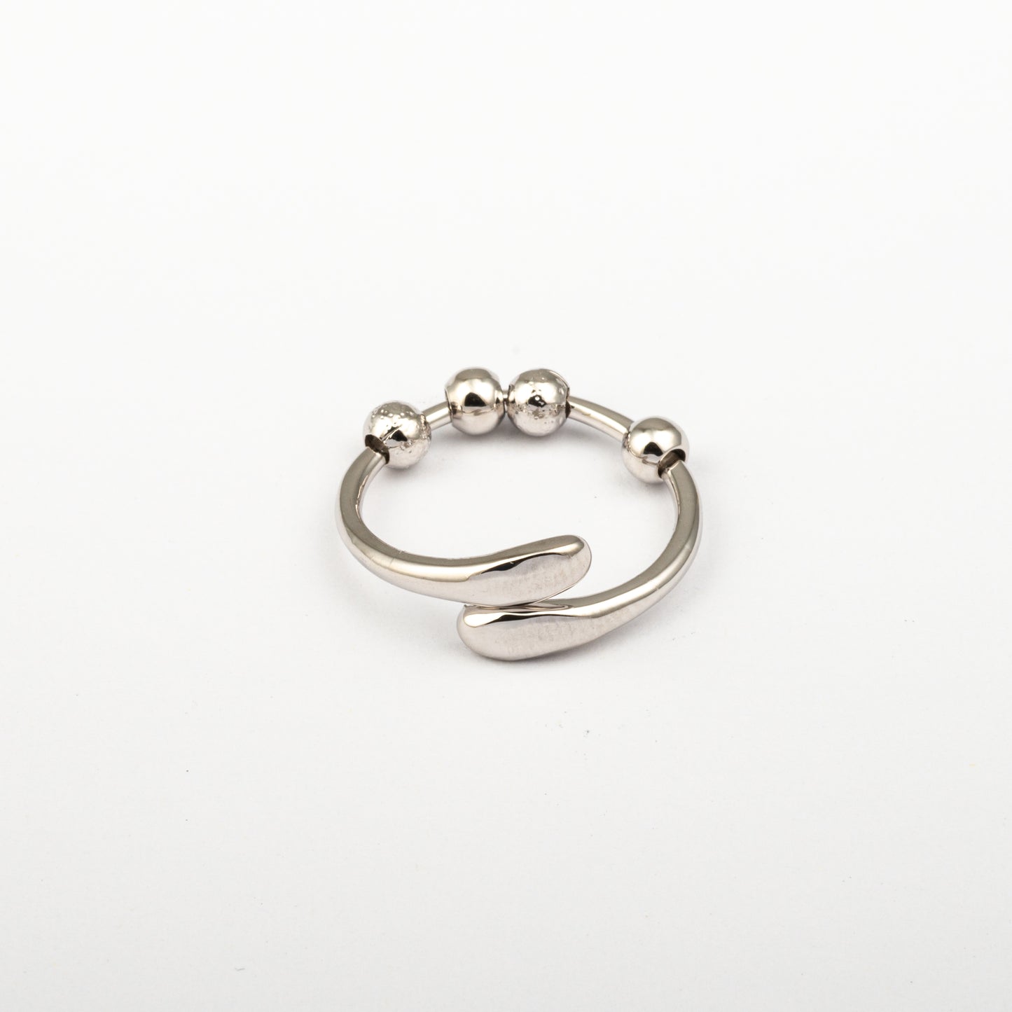 Anillo Anti-Estrés Deslizante Julio Noaira Plateado