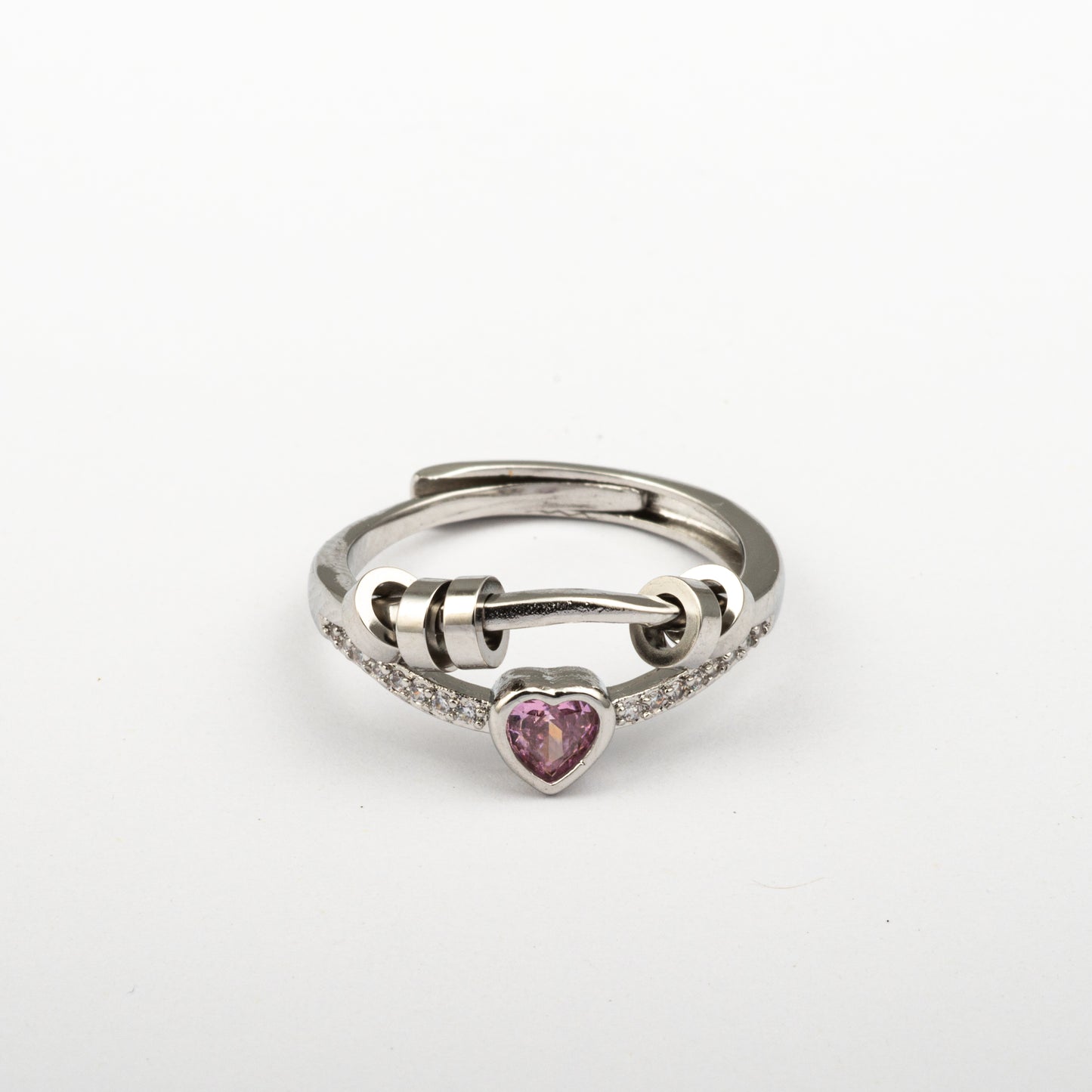 Anillo Anti-Estrés Julio Ciratia Corazón Rosado