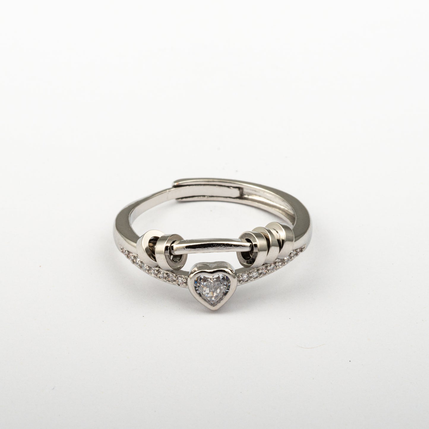 Anillo Anti-Estrés Julio Ciratia Corazón Blanco