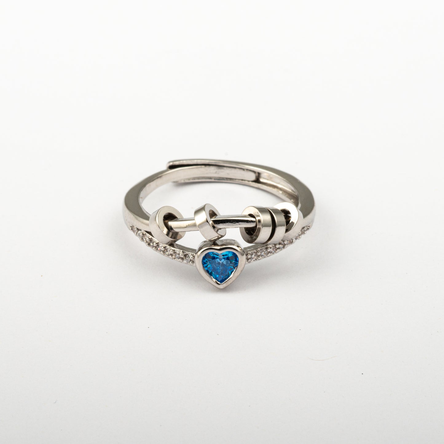 Anillo Anti-Estrés Julio Ciratia Corazón Celeste
