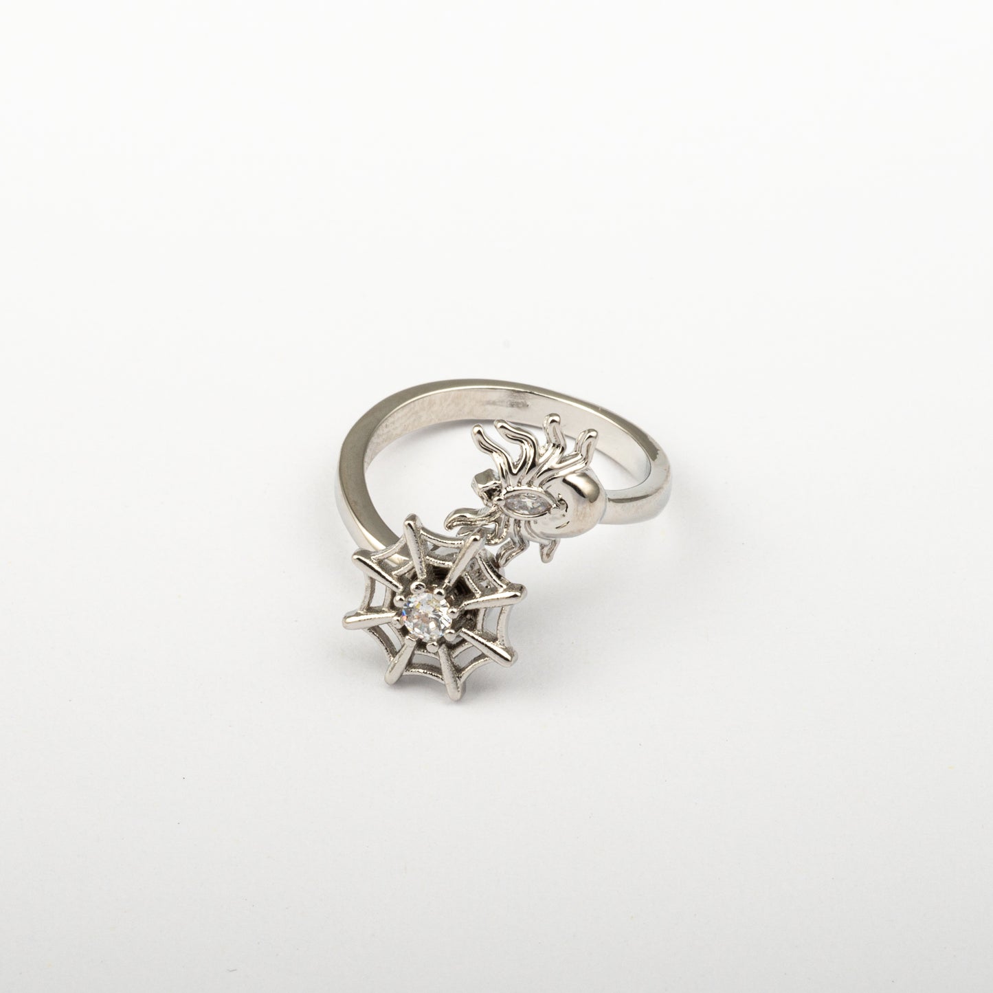 Anillo Anti-Estrés Julio Telaraña Plateado