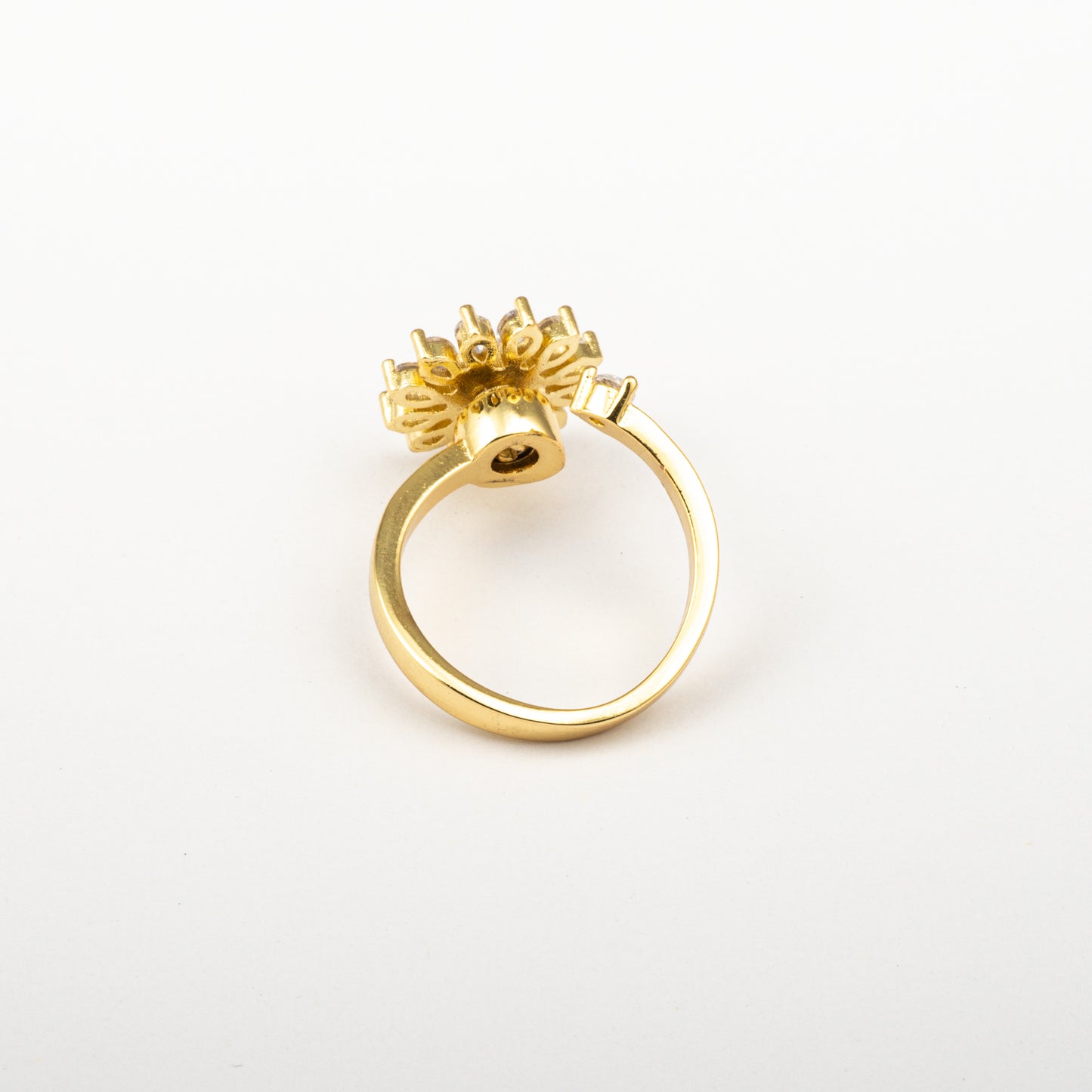 Anillo Anti-Estrés Julio Girasol Feliz Dorado