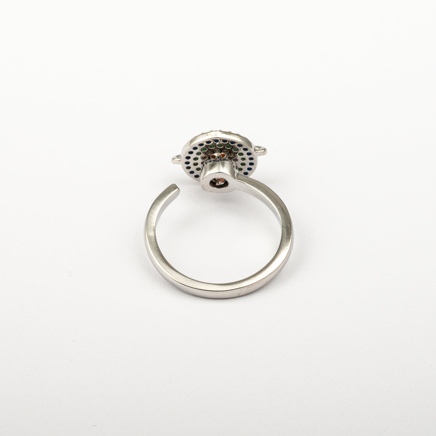 Anillo Anti-Estrés Julio Saturno Plateado