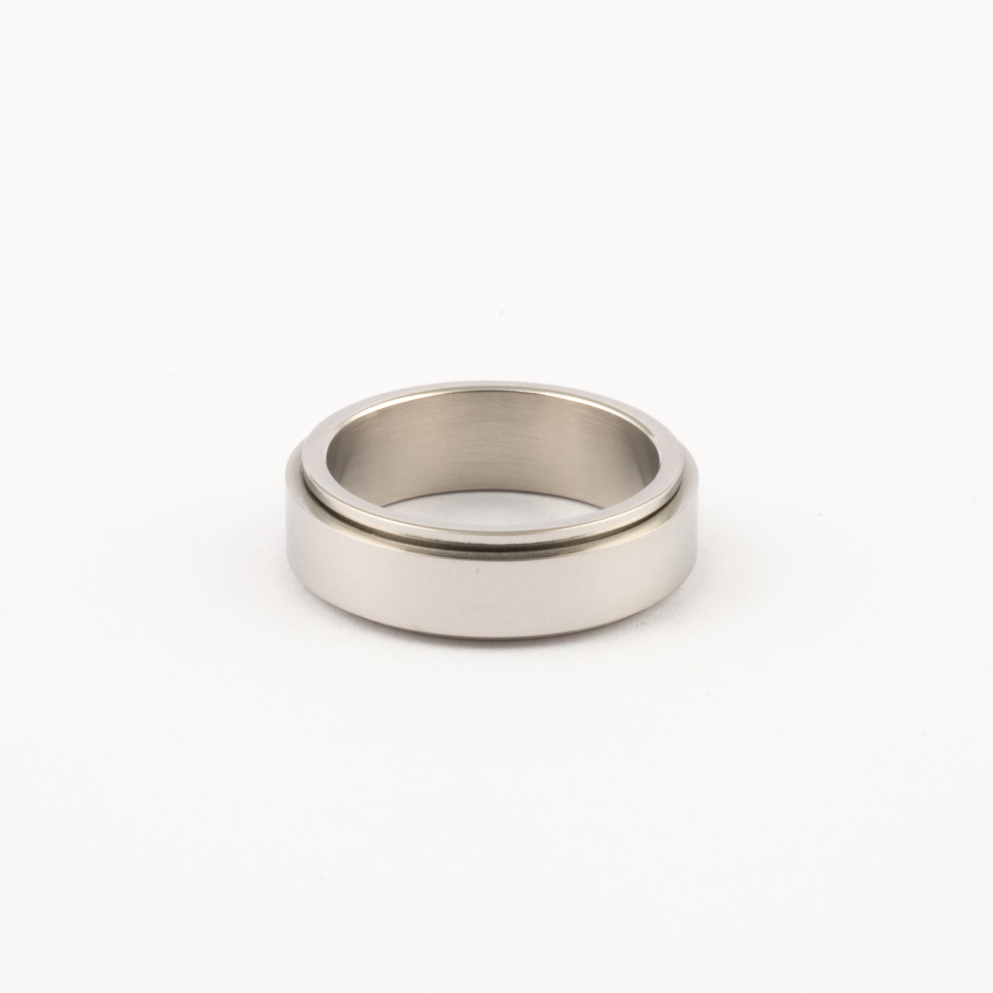 Anillo Deslizante Liso Plateado