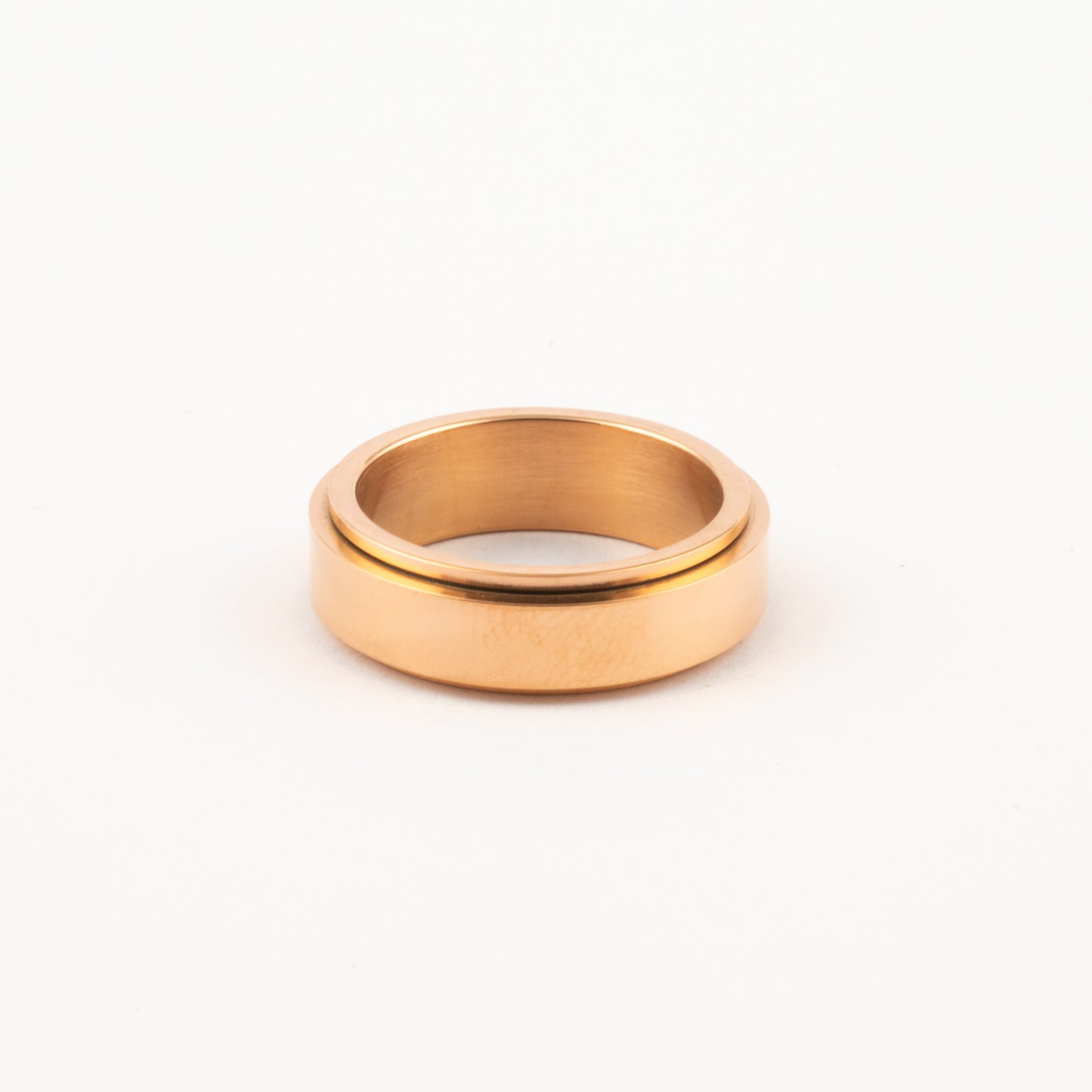 Anillo Deslizante Liso Oro Rosa