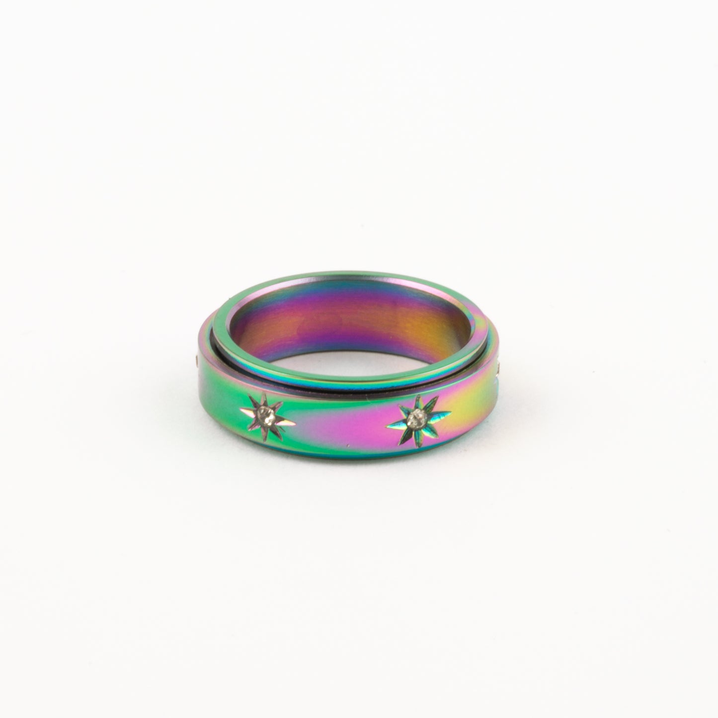 Anillo Deslizante Estrella Norte Tornasol