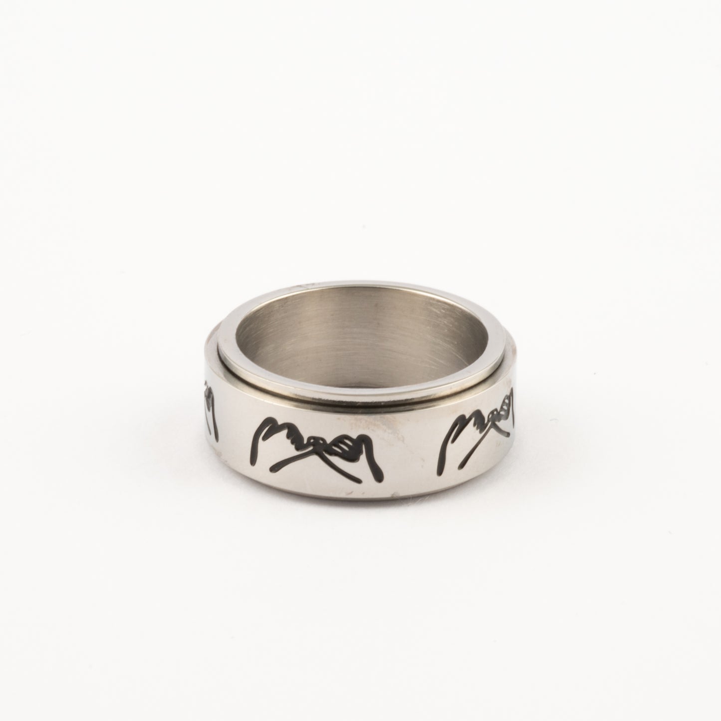 Anillo Deslizante Pinky Promise Plateado