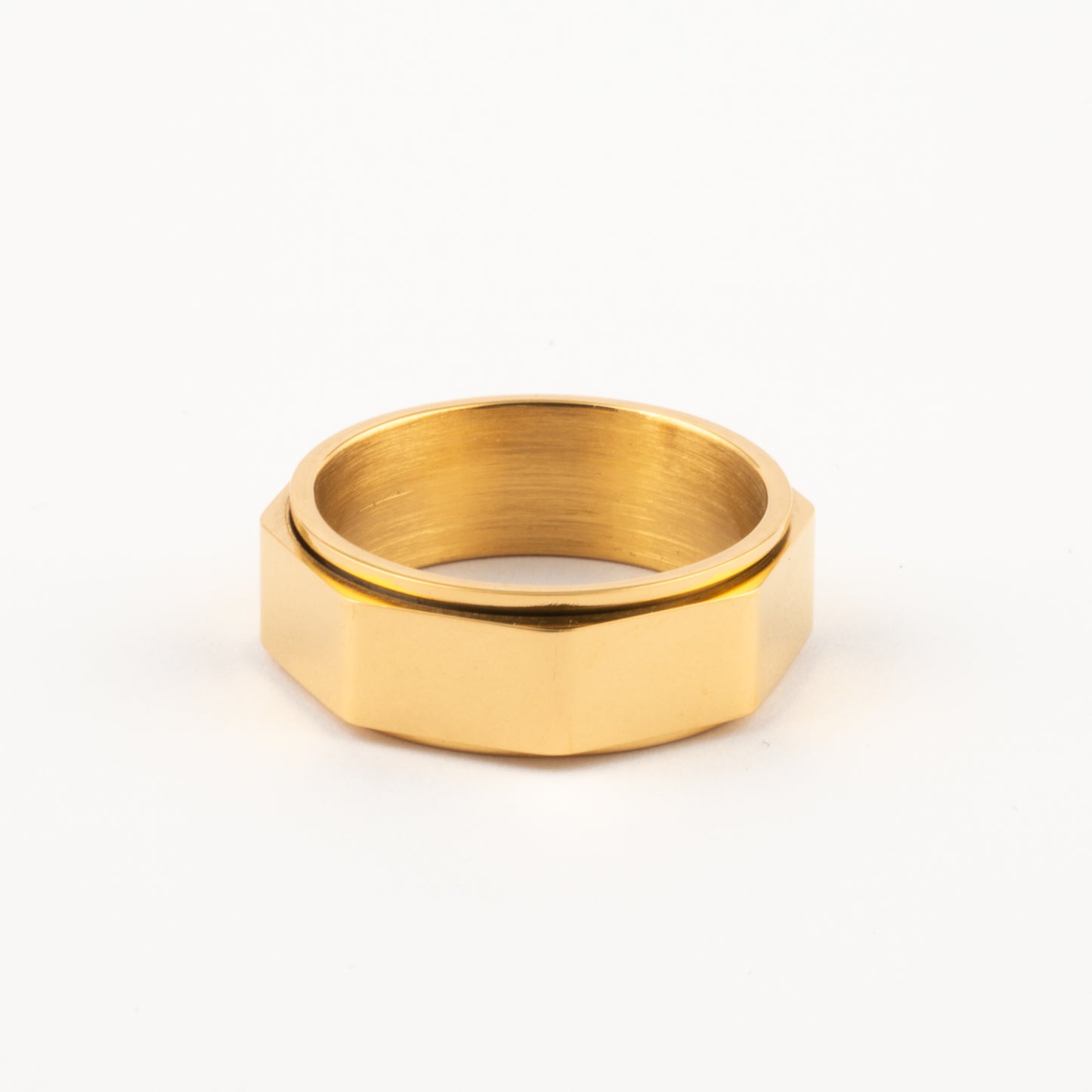 Anillo Deslizante Corte Recto Dorado