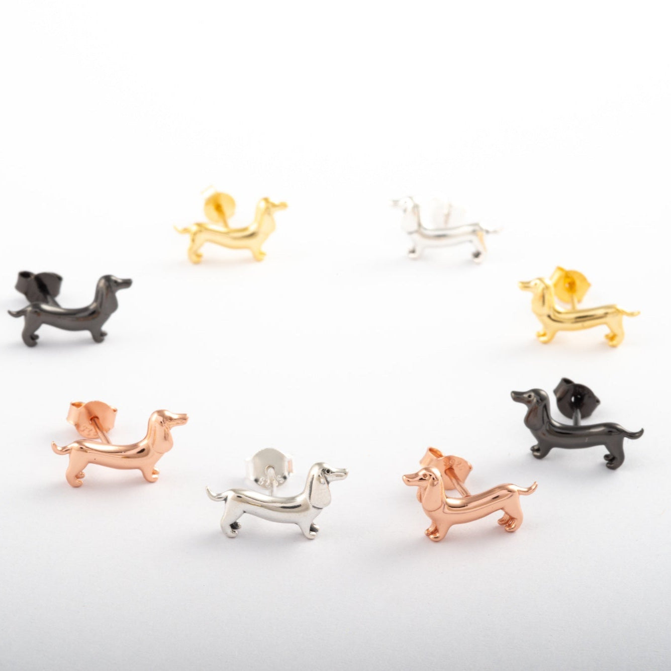 Aretes Junio Salchi Oro Rosa Plata S925 - Agosto 18