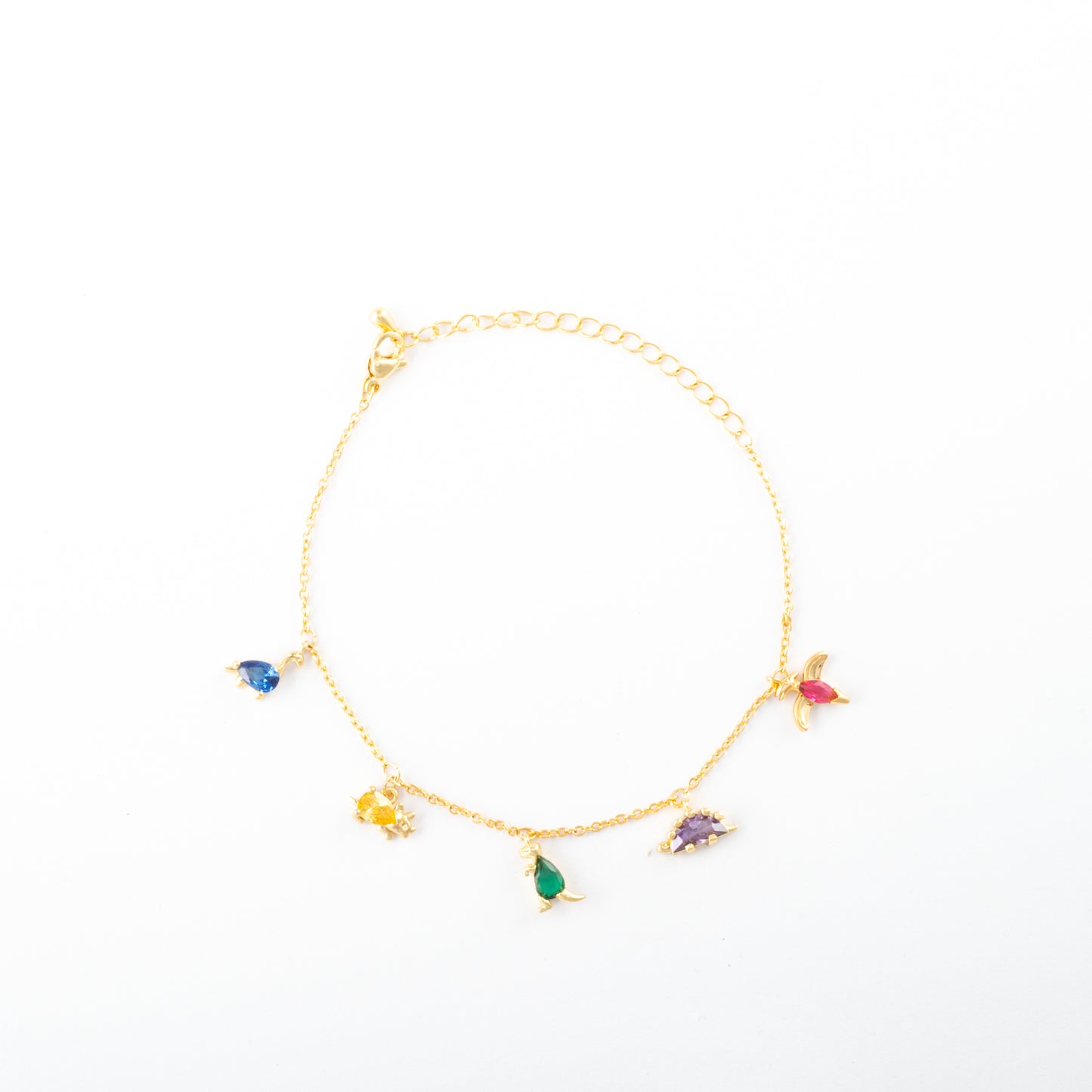Pulsera Junio Dinosaurios Dorada - Agosto 18