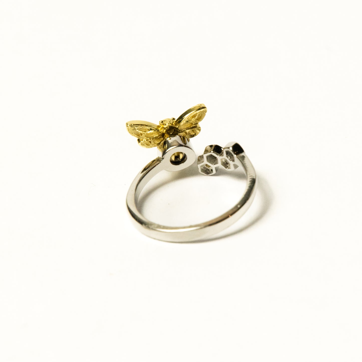 Anillo Giratorio Abeja y Mini Panal - Agosto 18