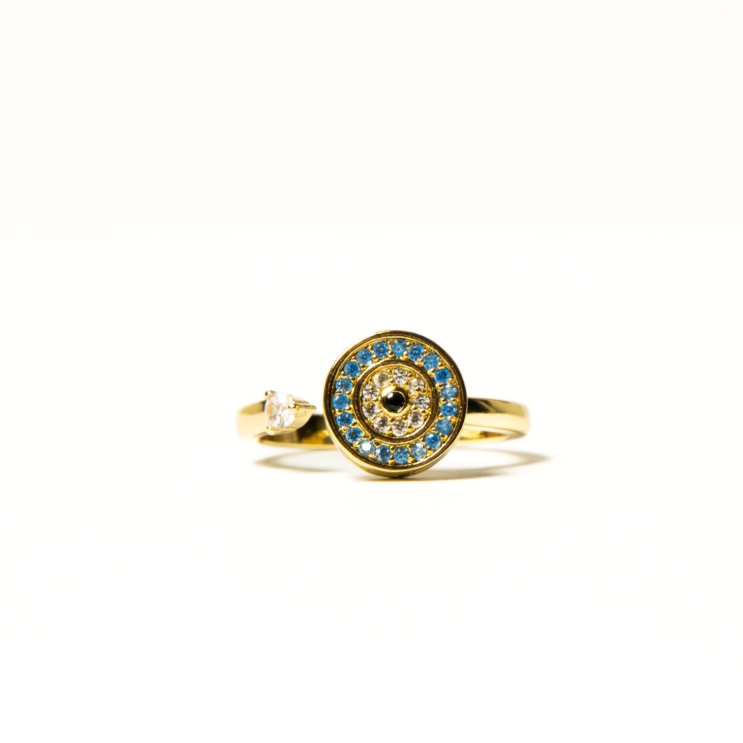 Anillo Giratorio Ojo Turco Dorado - Agosto 18