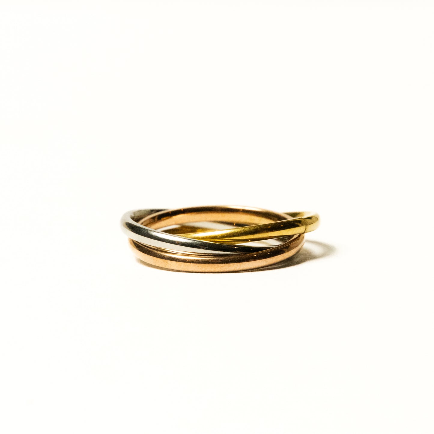 Anillo Deslizante Triple Aro Tri-Color