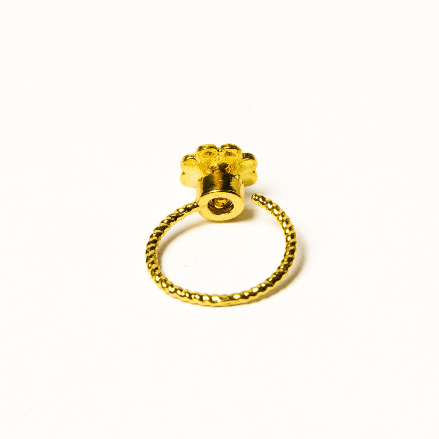 Anillo Giratorio Flor Perla - Agosto 18
