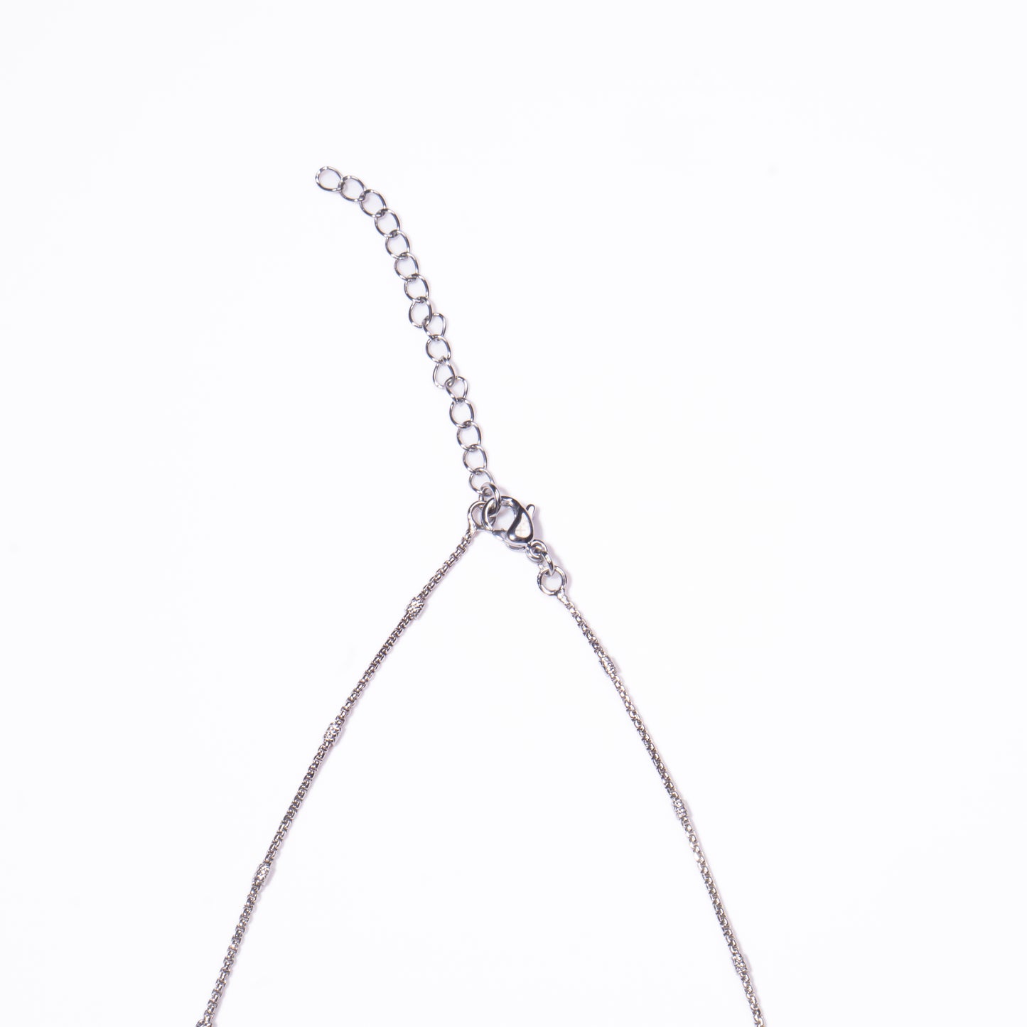 Collar Hombre Plateado Liso