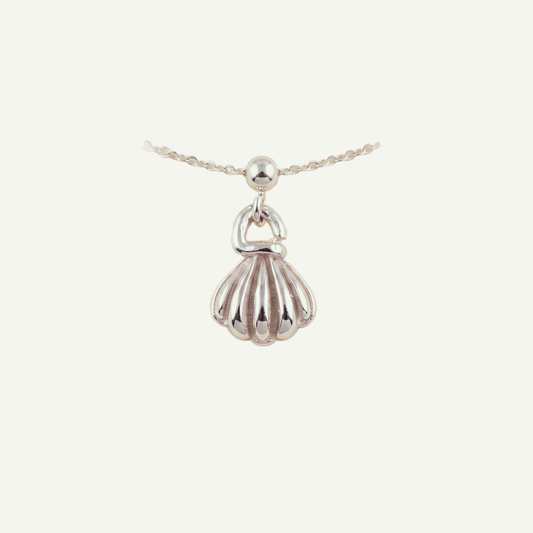 Charm S925 Concha Plateado