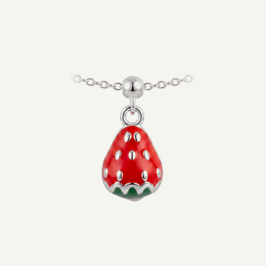 Charm S925 Fresa Plateado