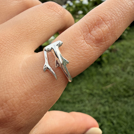 Anillo Plata S925 Tiburón Martillo