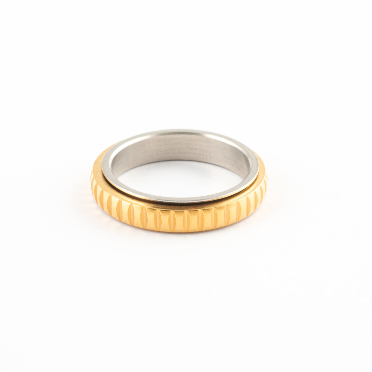 Anillo Anti-Estrés Deslizante Mistral Dorado