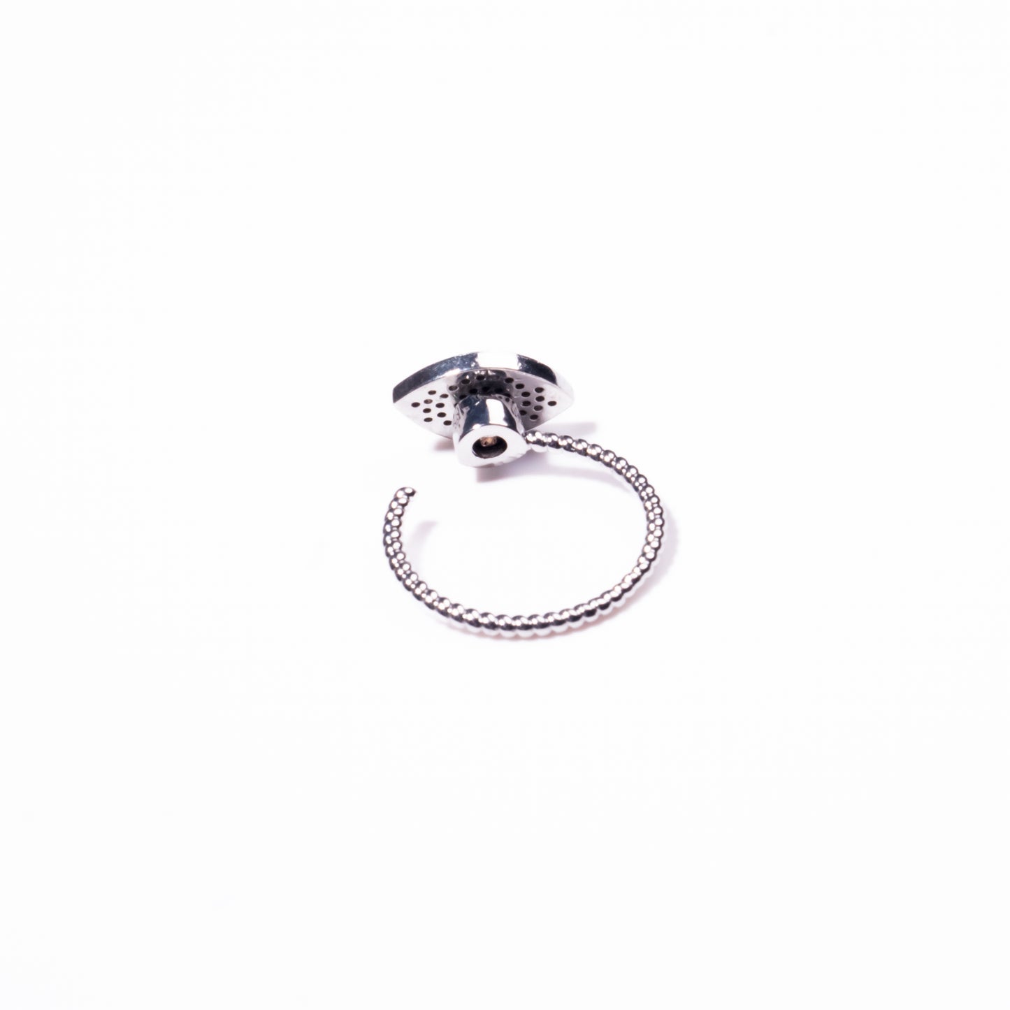 Anillo Anti Estrés Ojo Plateado
