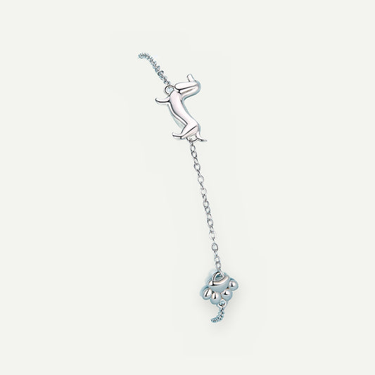 Pulsera Plata S925 Salchicha y Pata – detalle