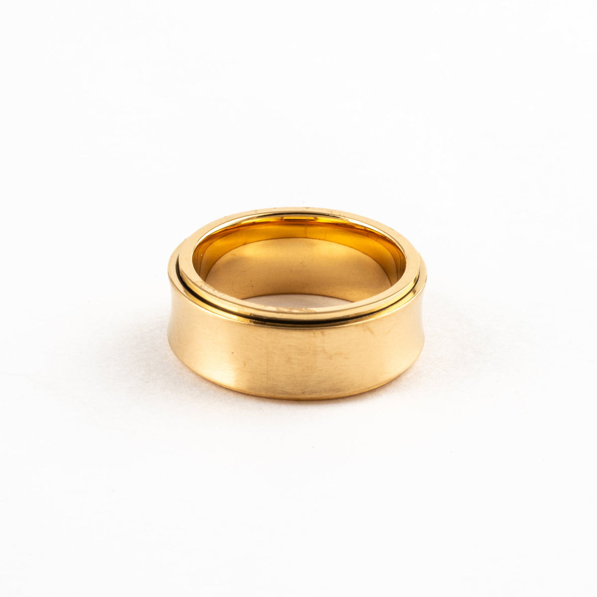 Anillo Deslizante Cóncavo Dorado