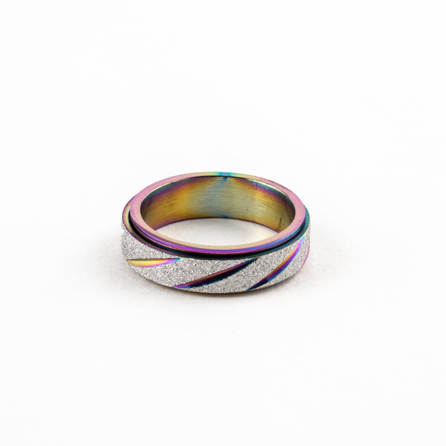 Anillo Deslizante Aspero Tornasol Dorado