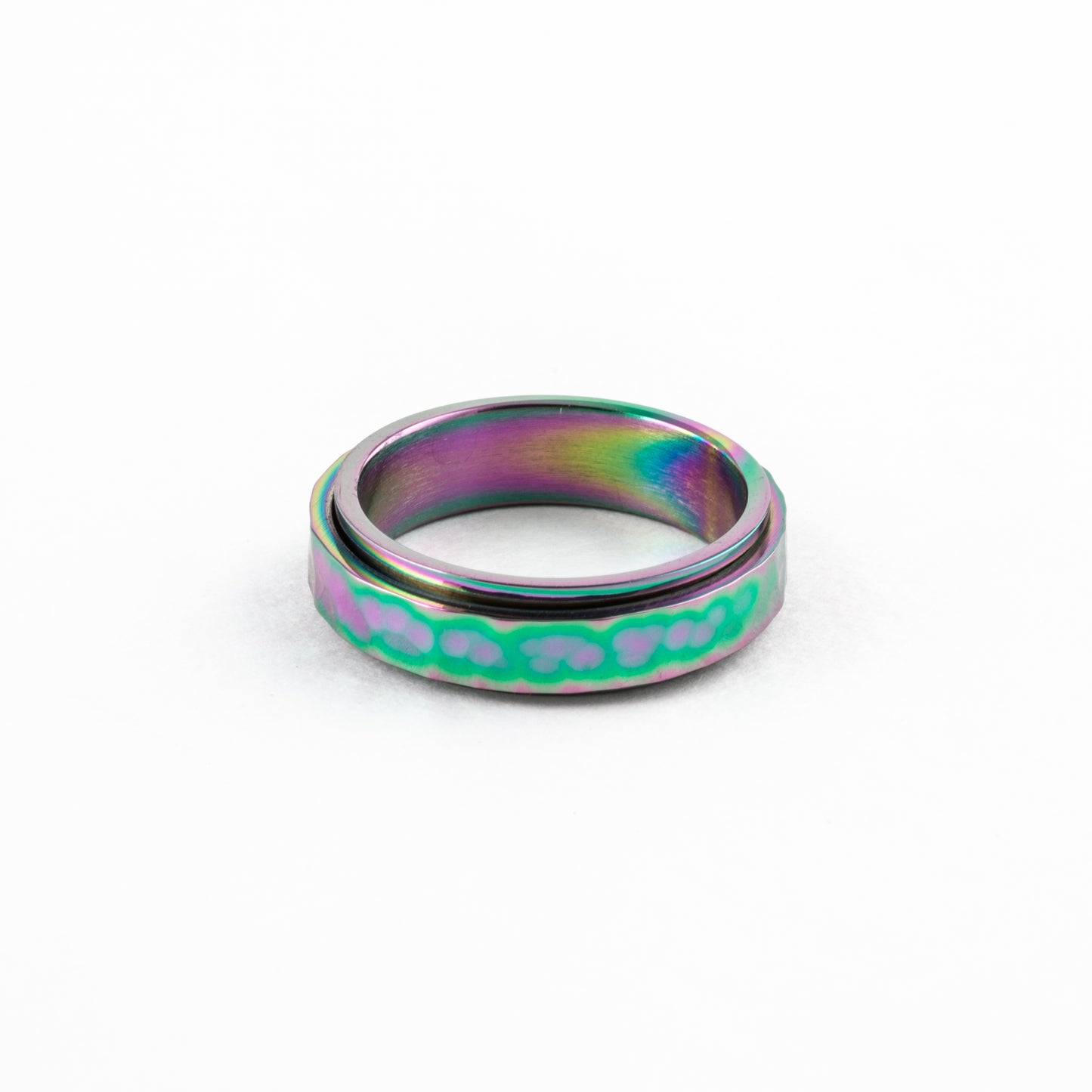 Anillo Deslizante Hammered Tornasol