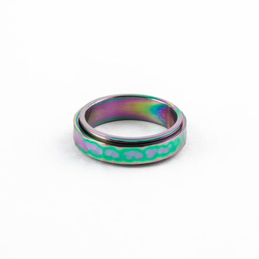 Anillo Deslizante Hammered Tornasol